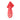 Keukendoek Hart Rood