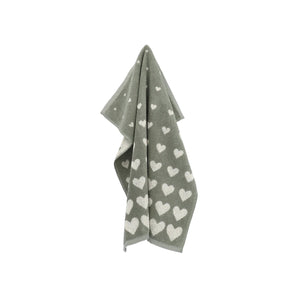 Torchon de cuisine Cœur Vert foncé