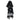 Keukendoek Forest Animals Black GOTS