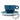 Cappuccino Kop & Schotel, Oceaanblauw