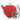 Bredemeijer - Duet Bella Ronde Carmine Red - Dubbewandige theepot met terracotta kleur en chromen handgrepen.