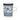 Rechte Mok Groot - Blossom Blue