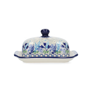 Botervloot met bord - Blue Garden