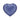 Bord Hart Medium - Blue Diamond