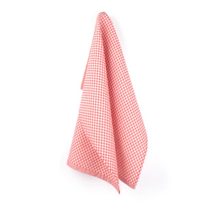 Theedoek Kleine Ruit Rood