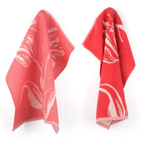Keukendoek en Theedoek Tulp Rood