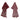 Keukendoek en Theedoek Hearts Burgundy GOTS