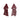 Keukendoek en Theedoek Wild Flowers Burgundy GOTS