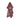 Theedoek Wild Flowers Burgundy GOTS