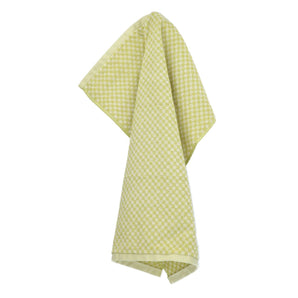 Limited Edition: Keukendoek Kleine Ruit Lime Groen GOTS