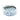 Blik met 6 onderzetters Indigo Lace