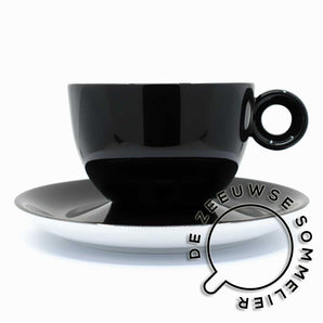 Cappuccino Kop & Schotel, Zwart