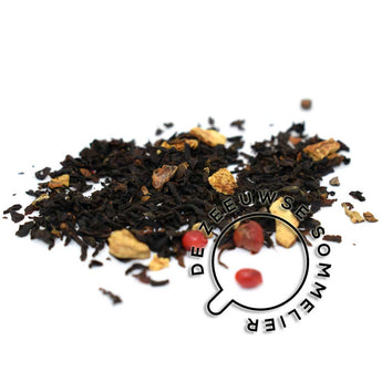 Zwarte thee met o.a. gember, citrusfruit, kardemom en piment.