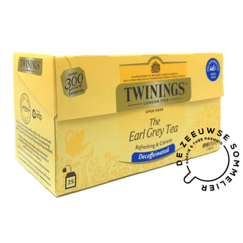 Twinings Earl Grey Deacf - Zwarte thee zonder cafeïine - 25 theezakjes