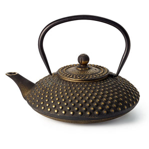 Theepot Asia Zwart & Goud