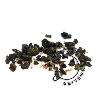 Oolong met osmanthus bloesem en perzik aroma.
